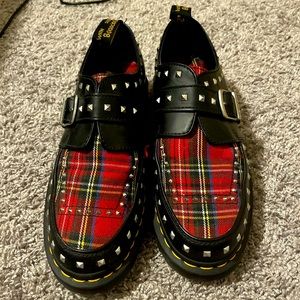 Brand new RARE plaid studded doc martens
